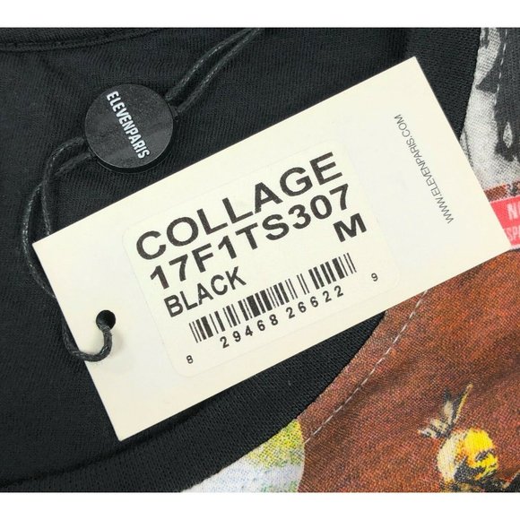 Eleven Paris Brandalised Collage Life Is A Joke Medium Crew Neck Tee T-Shirt - Picture 6 of 9